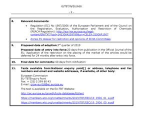 欧盟提议扩大REACH法规附件XVII中铅的限制范围